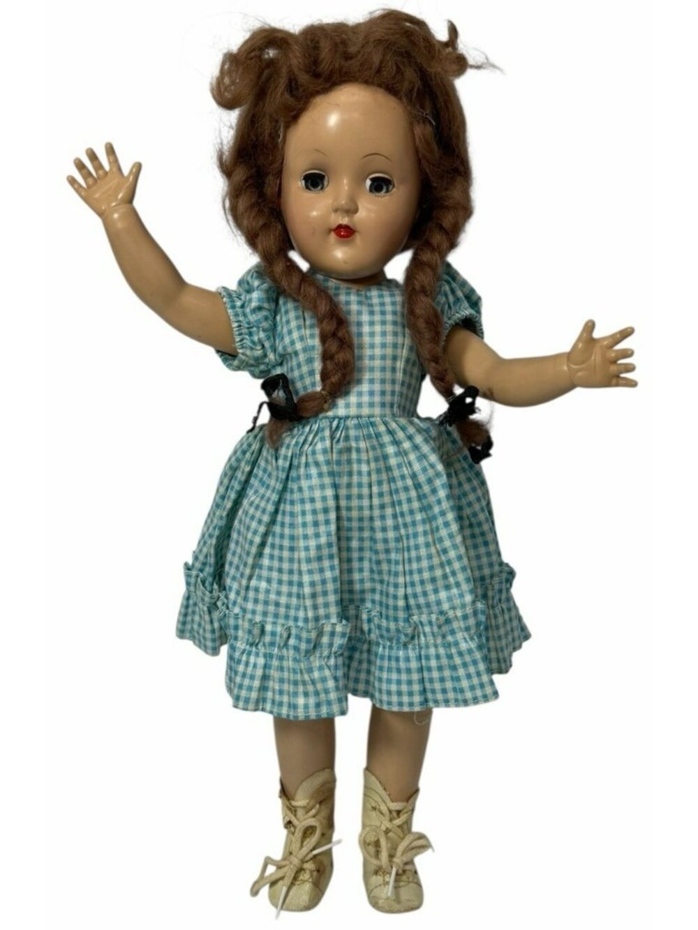 Vintage 1950s Ideal TONI 14" Doll P90 Auburn Reddish Brown Wig Sleep Eyes Boots
